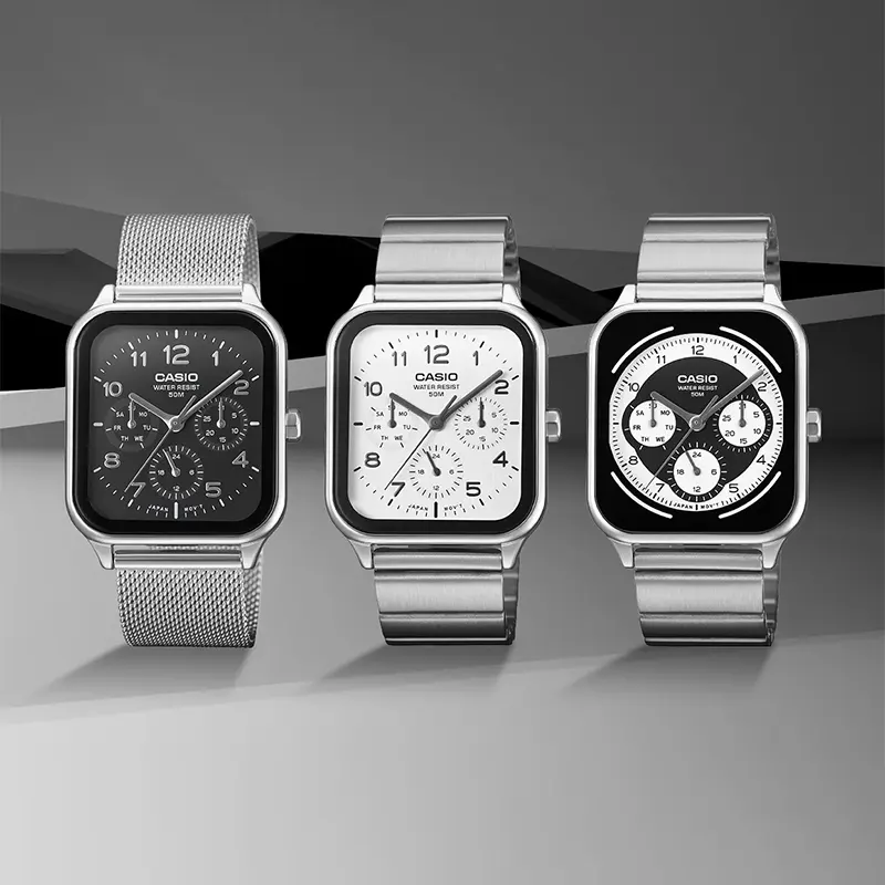 Japan Casio Multifunction White Dial Men's Watch- MTP-M306D-7AV